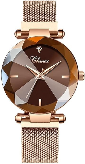 Small Wrist Rose Gold Tone Watch - Image 3